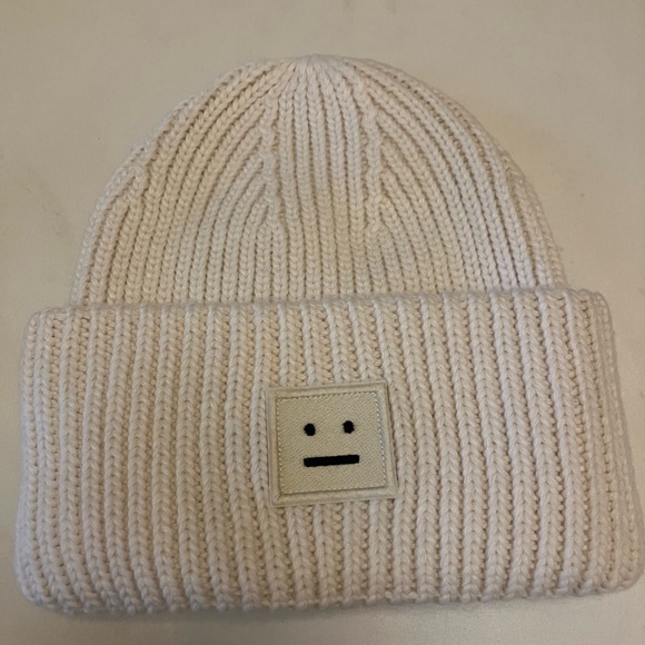 Acne Studios Accessories - Acne Studios Beanie,White Knit Hat,Nice Decoration,OS